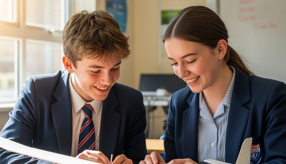 Boy and girl stem