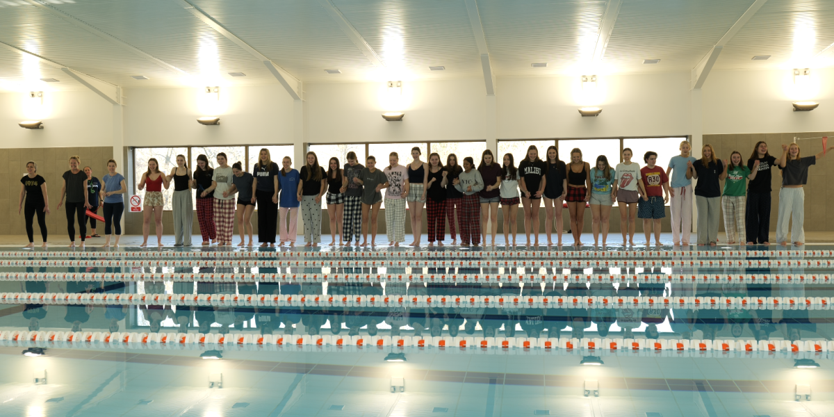 Sixth form pool jump